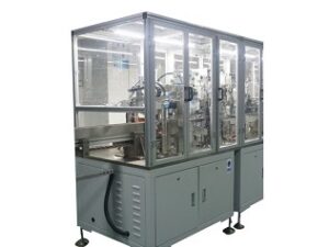Automated assembly machine for high current battery connectors