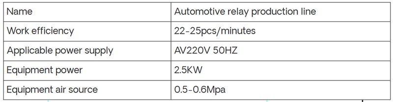 Customized Automatic Automotive Relay Assembly Line